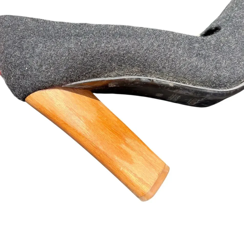 YSL Yves Saint Laurent Charlotte 105 Black Heel Pump Size 38 Size 7.5 8 - READ - Picture 8 of 10